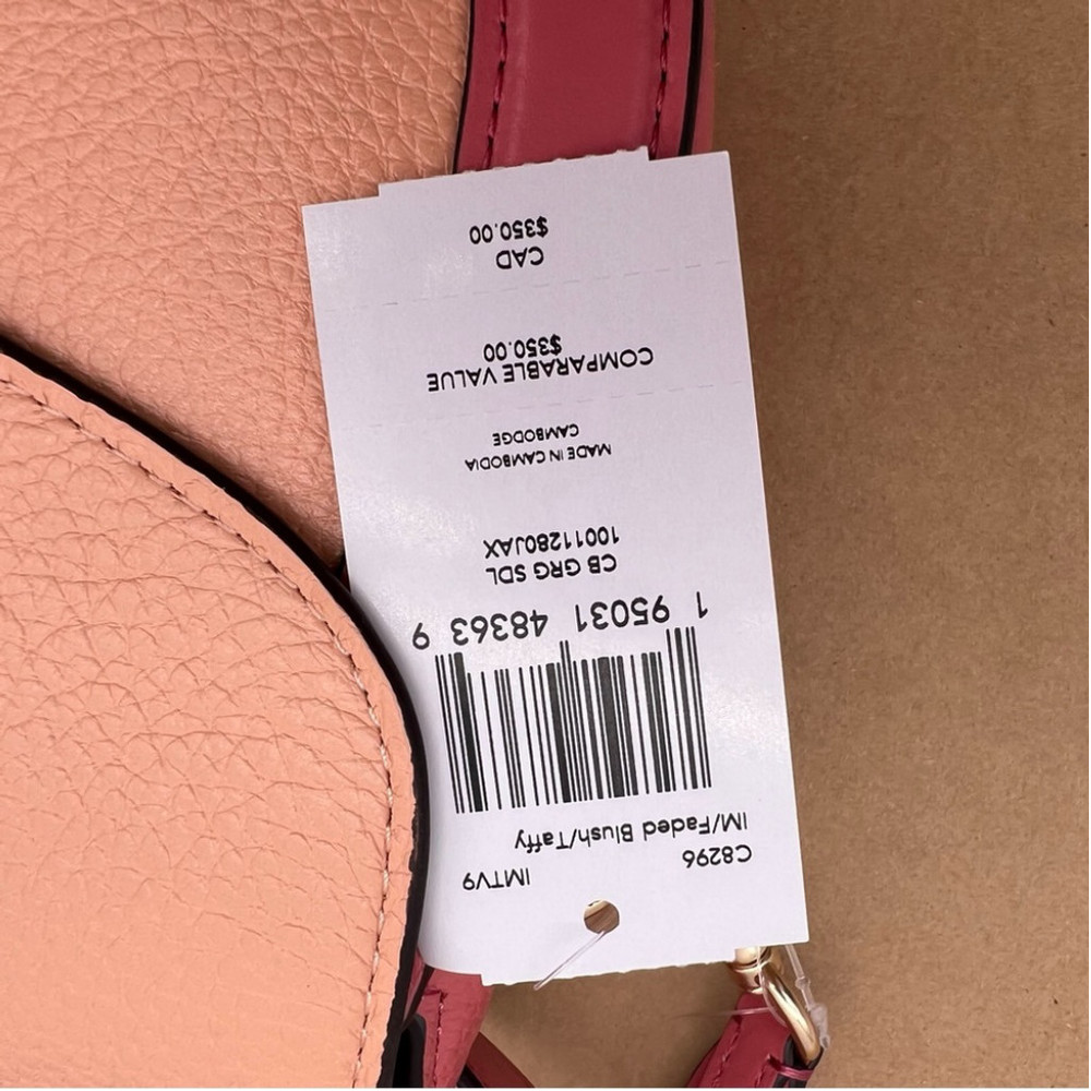 Coach Georgie Saddle Crossbody Bag In Colorblock Leather - Picture 16 of 16